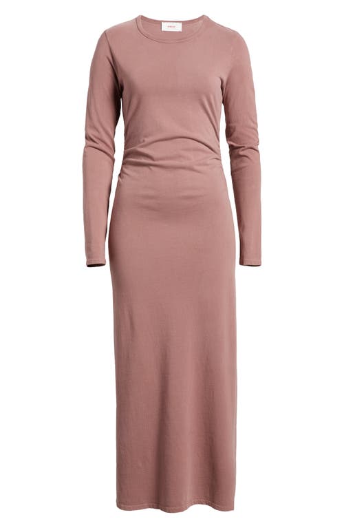 Xirena Xírena Wiley Long Sleeve Maxi Dress In Dark Rose