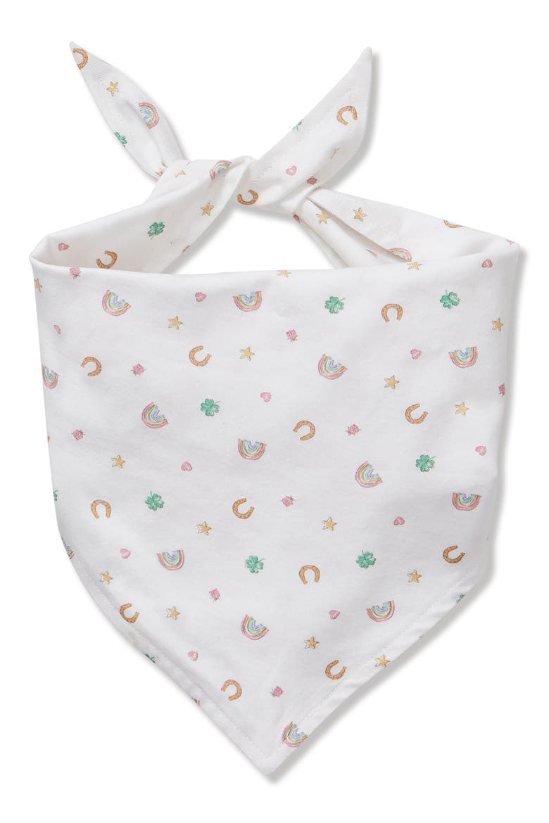 Good Luck Charm Dog Bandana, Main, color, WHITE