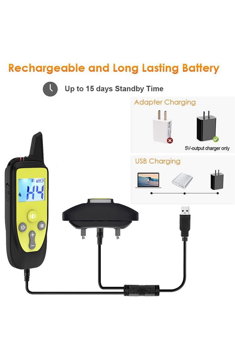 PET LIFE Yard-Trek 1-to-2 Dog 550-Yard Range 16-Level Vibration and Sound Training Dog Collar, Alternate, color,