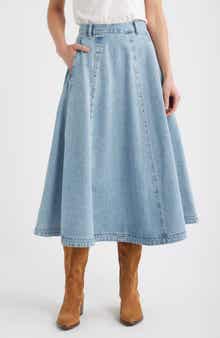 Madewell Denim Midi Skirt