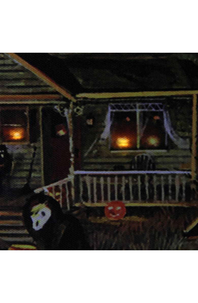 Northlight LED Lighted Haunted House Halloween Canvas Wall Art - 23.5" x 16" - Amber Lights, Alternate, color, Orange