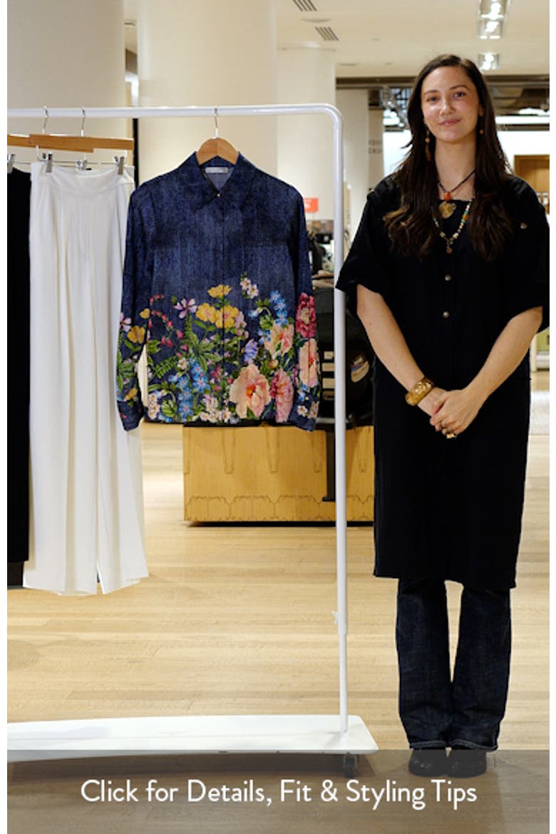 The Johanna Garden Denim Silk Blend Shirt video