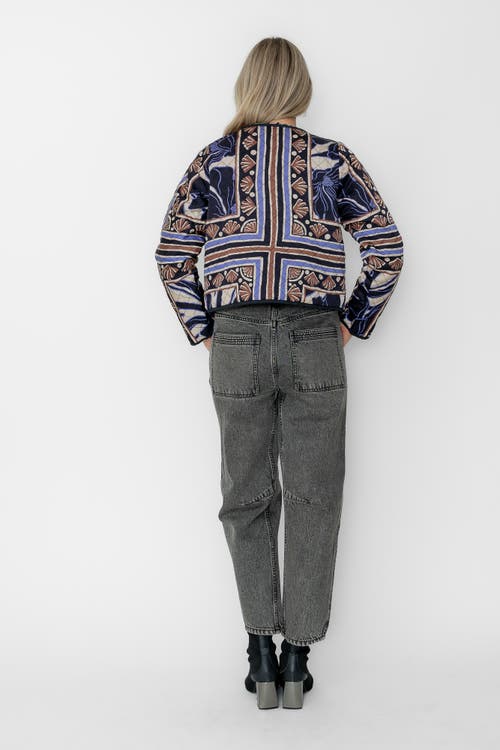 Central Park West Colette Reversible Quilted Jacket In Multi
