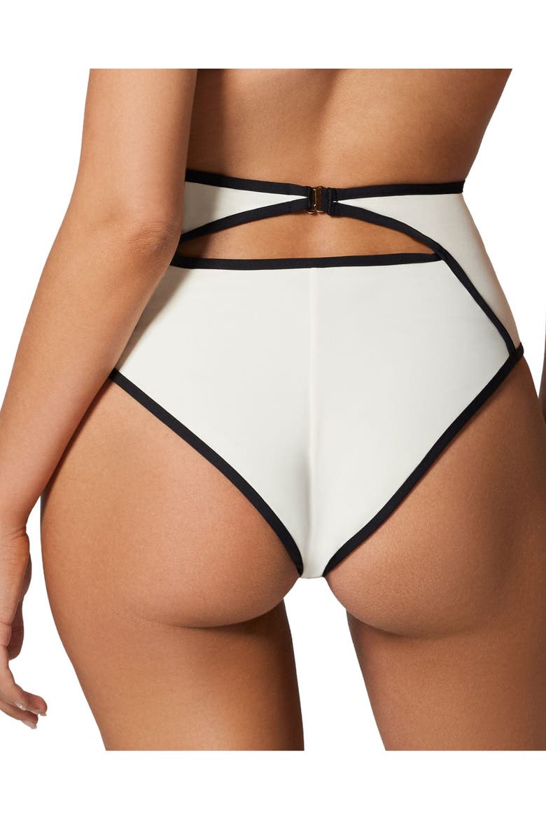 Contraste HW Bikini Bottom, Alternate, color, Ecru/Black