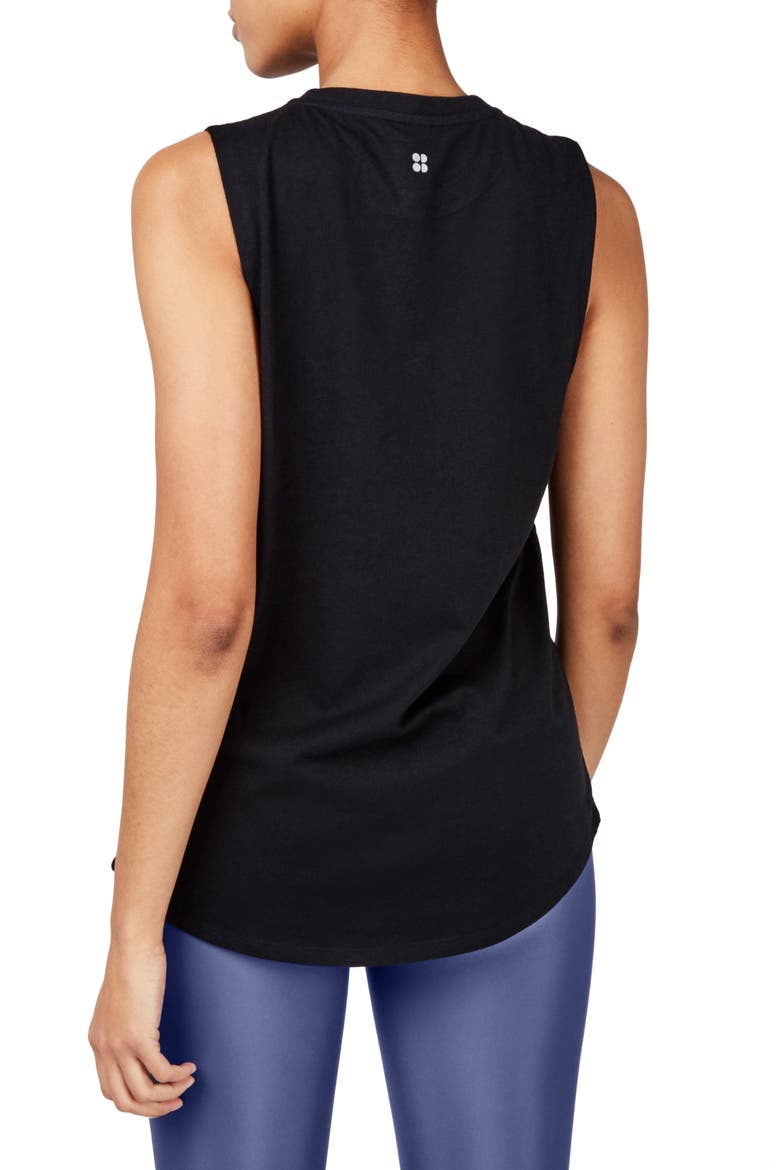 Flow Workout Tank Top, Alternate, color, BLACK
