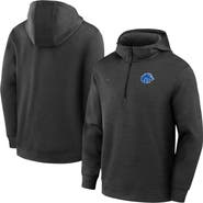 Nike Men's Nike Black Boise State Broncos Coaches Dri-FIT Half-Zip Hoodie