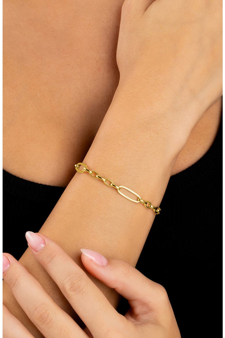Amari Oval Link Chain Bracelet, Alternate, color, GOLD