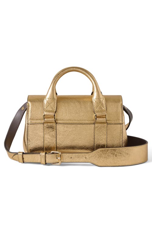 Mulberry Mini Heritage Bayswater Metallic Leather Satchel