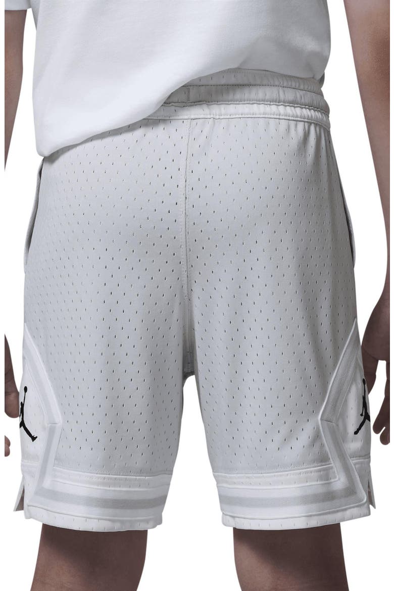 Kids' Dri-FIT Sport Diamond Mesh Basketball Shorts, Alternate, color, PURE PLATINUM