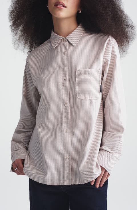 Burgundy Stripe Shirt