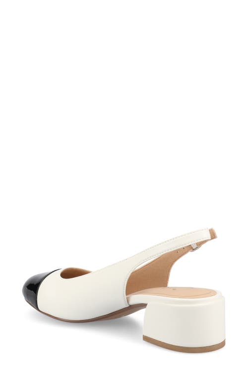 Journee Collection Sammie Slingback Pump In White