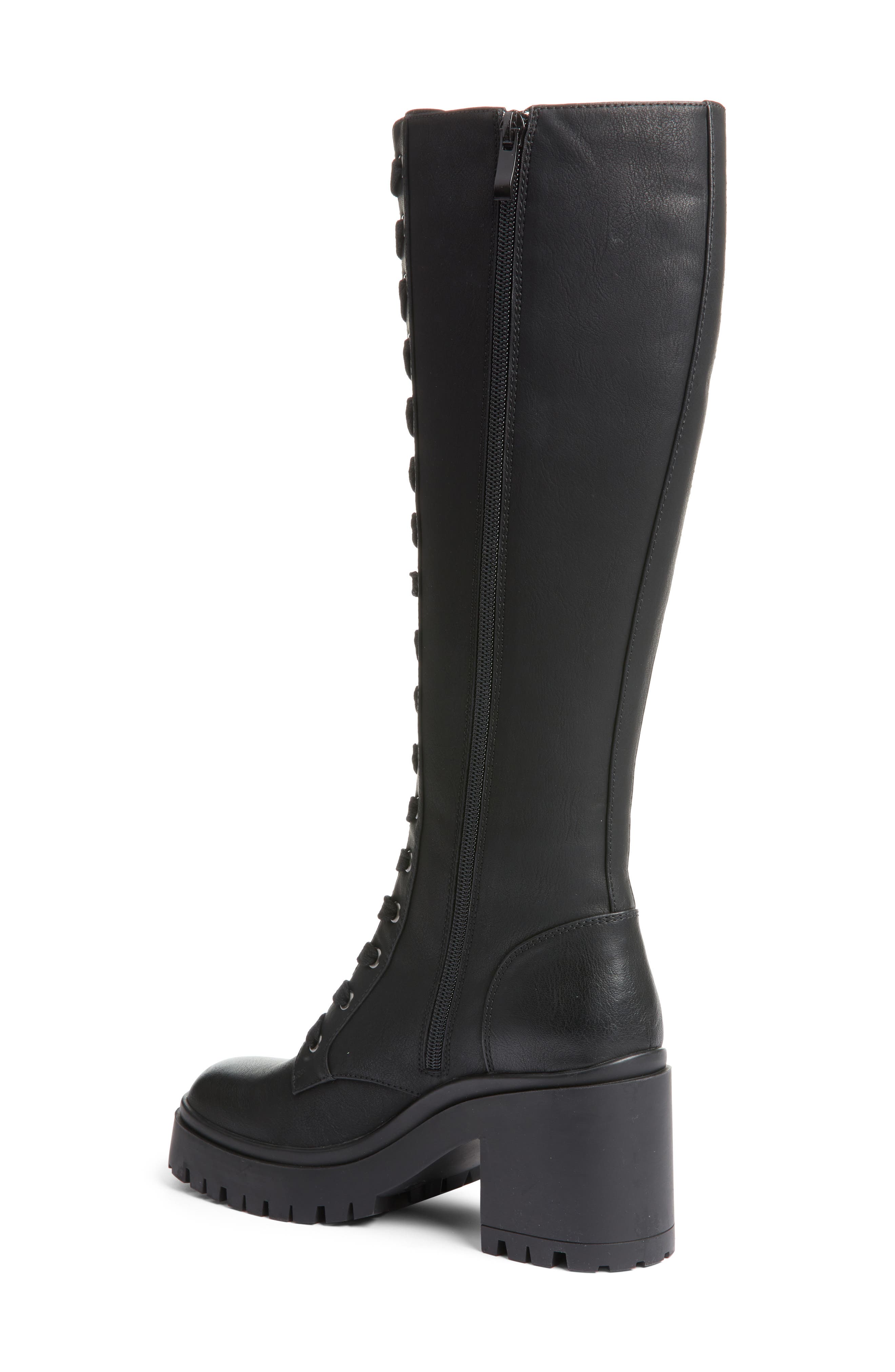 Dirty Laundry Overtimes Smooth Knee High Boot, Alternate, color, Black