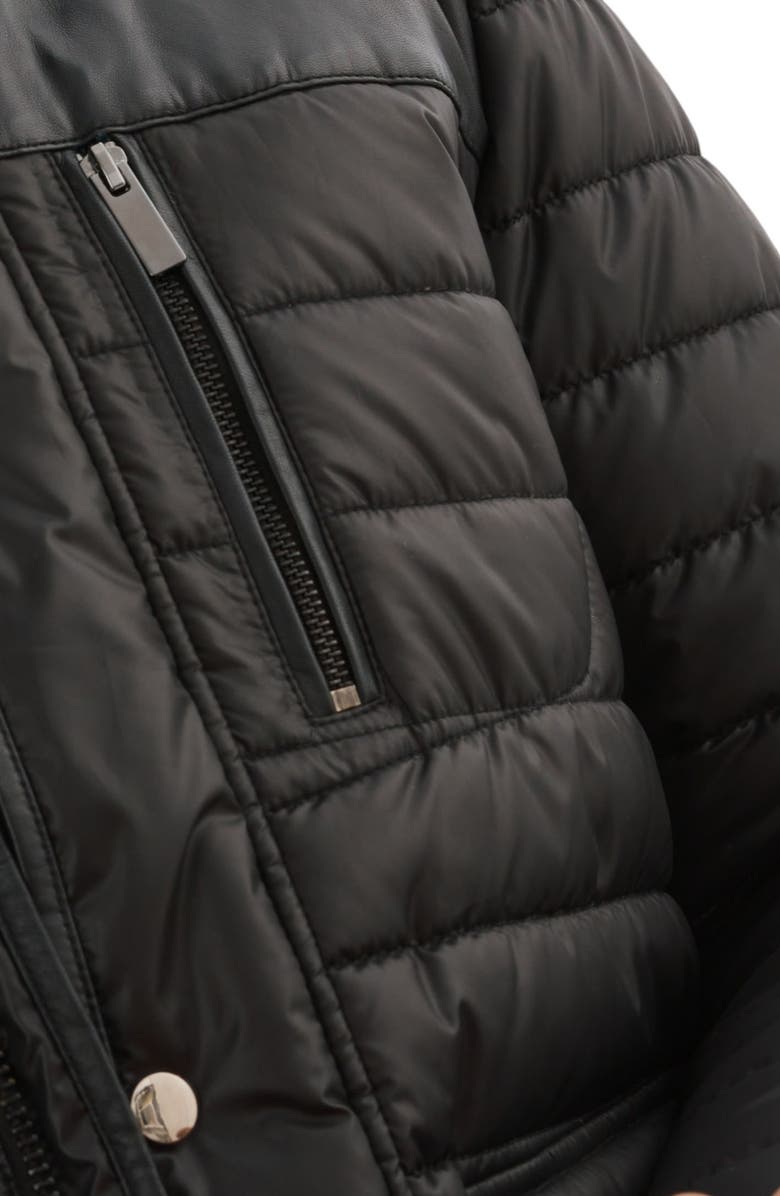 REGENCY Leather Trim Channel Quilt Jacket, Alternate, color, 