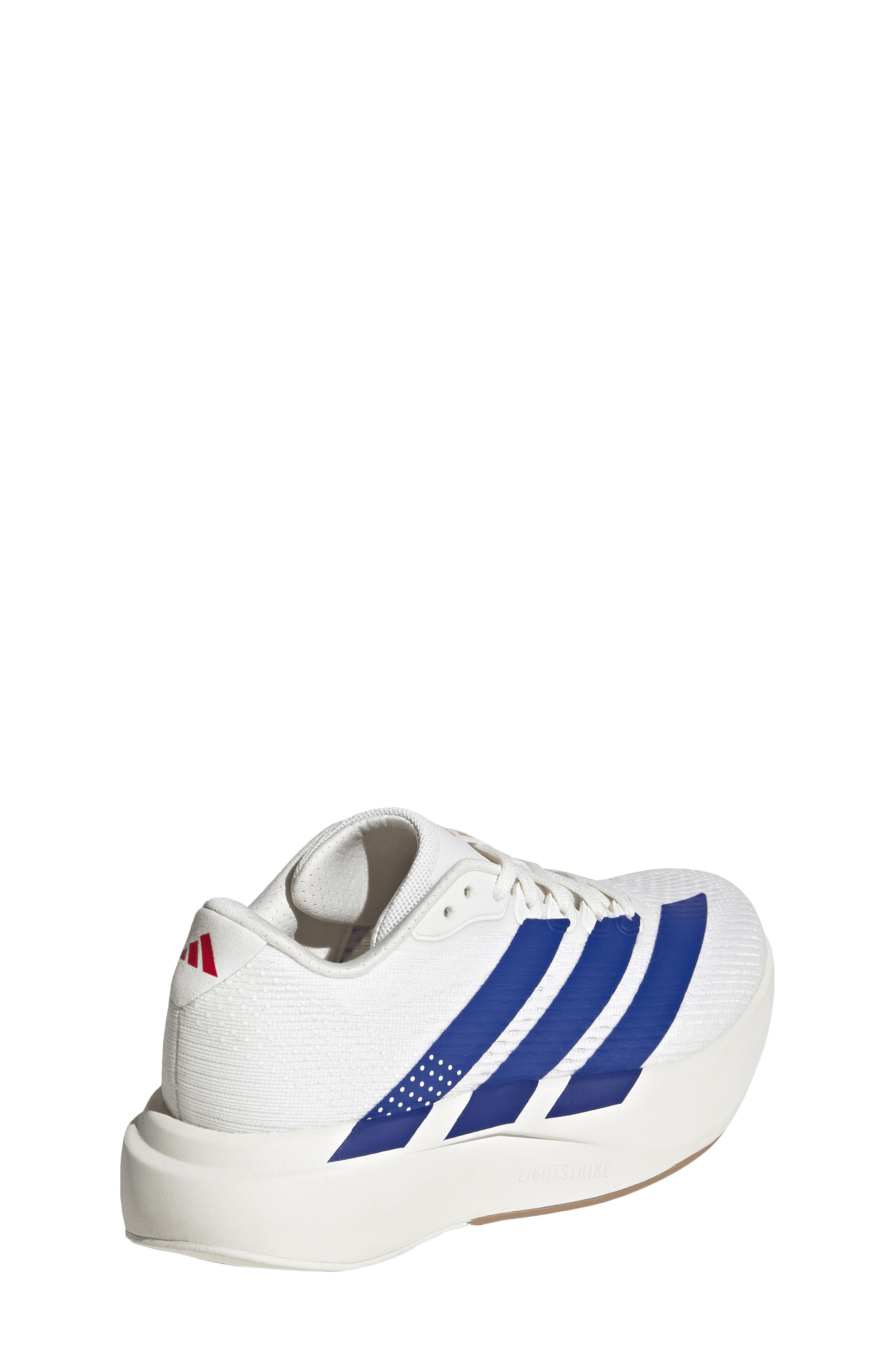 Kids' Adizero Pacer Running Shoe, Alternate, color, WHITE/ ROYAL BLUE/ RUBY