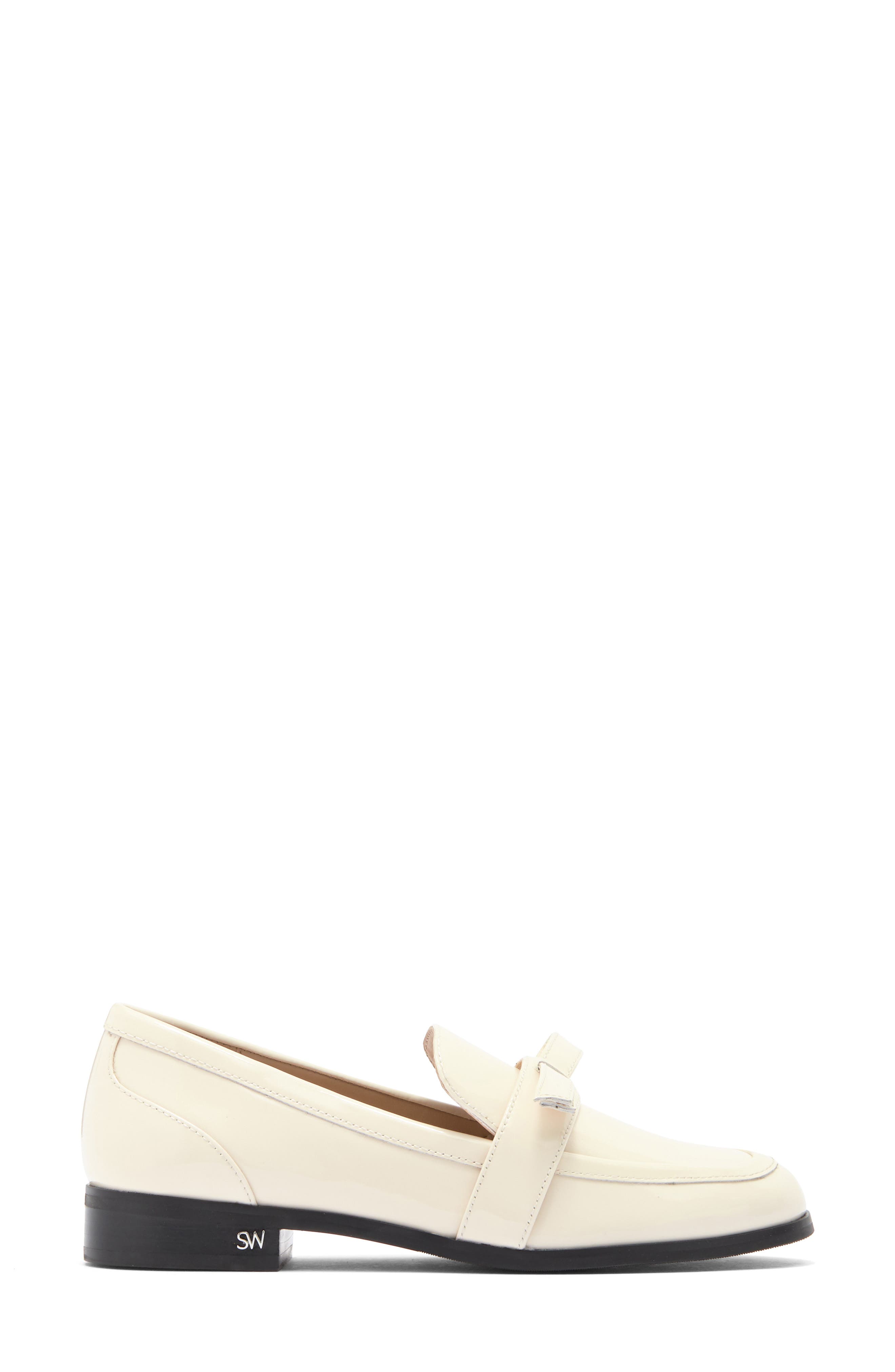 Emma Bow Loafer, Alternate, color, CHALK