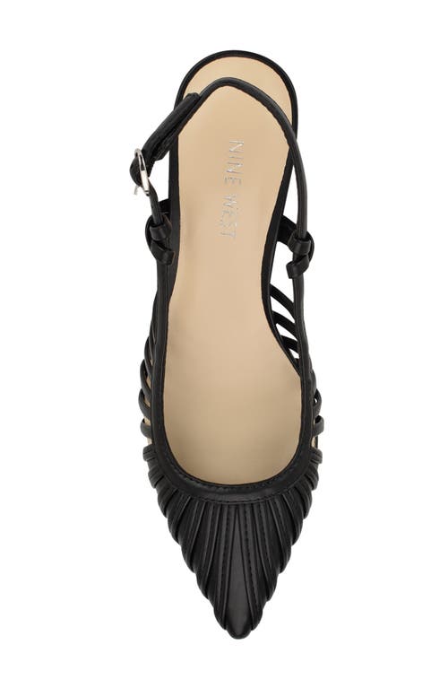 Nine West Resta Slingback Kitten Heel Pump In Black