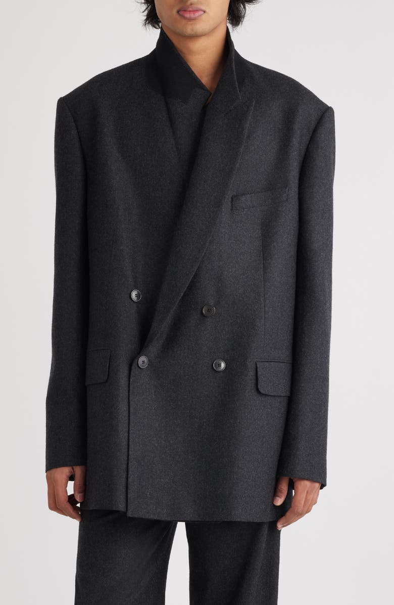 ジャケット・アウター 24ss dries van noten BishopDouble Blazer Dries Van Noten Bishop Double Breasted Wool Flannel Sport Coat