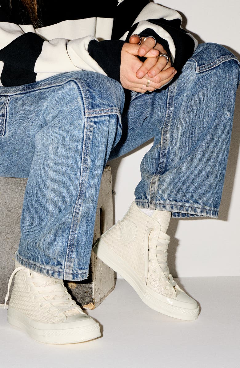 Converse Gender Inclusive Chuck 70 High Top Sneaker, Alternate, color, Egret/ Egret/ Egret