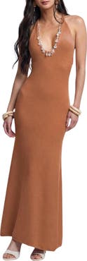 Capittana Ignacia Embellished Open Back Maxi Cover-Up Dress