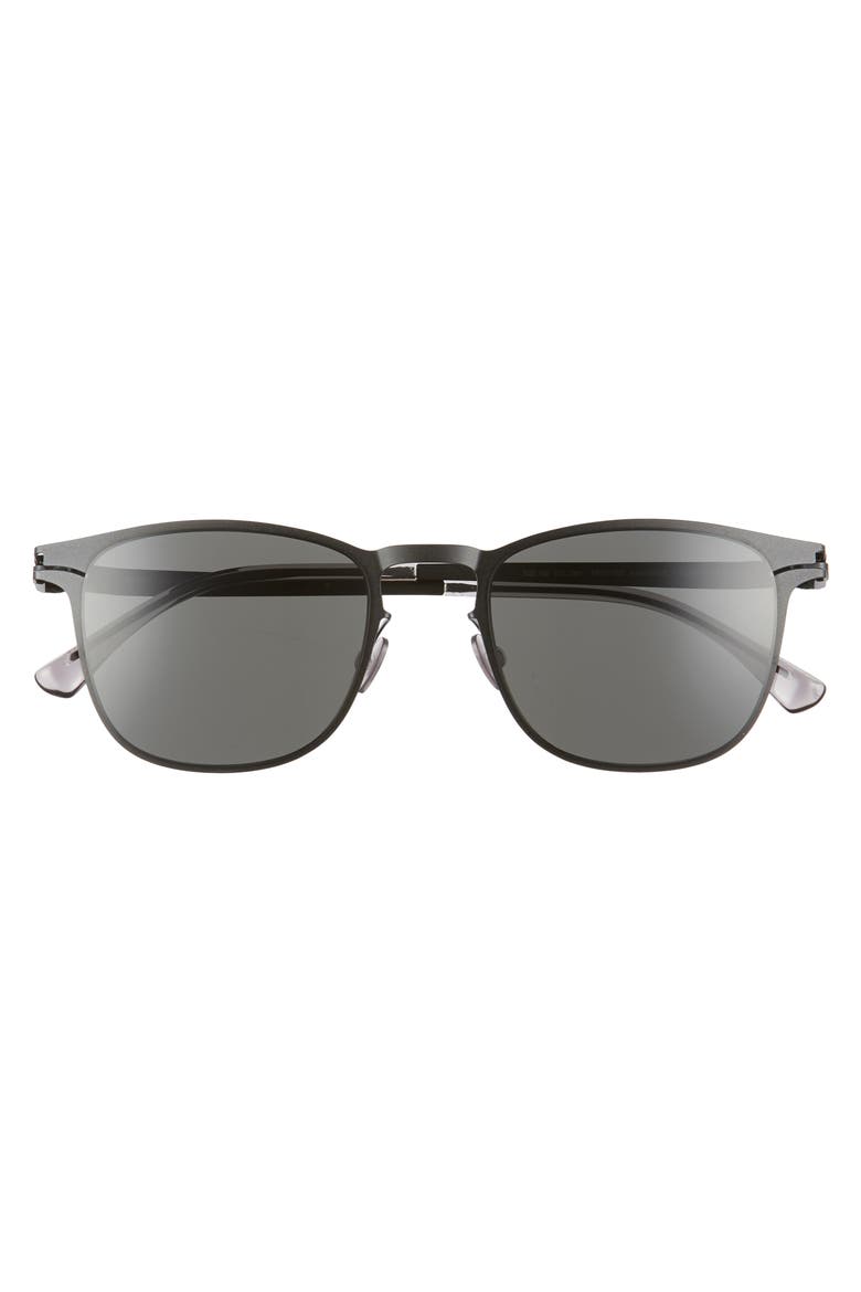 Riccardo 51mm Sunglasses, Alternate, color, MATTE BLACK