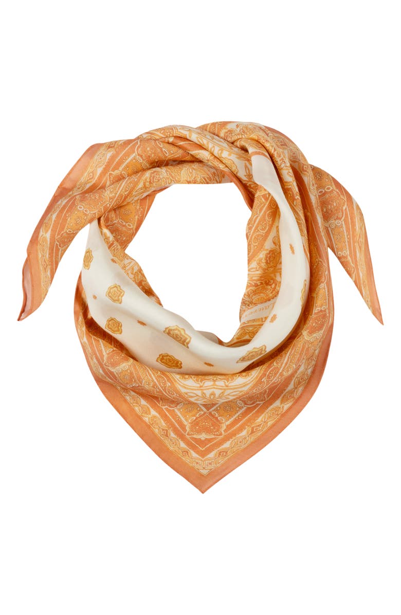 Polo Ralph Lauren Floral Paisley Square Scarf, Main, color, Cream