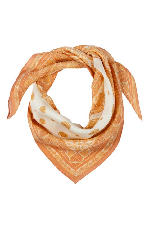 Floral Paisley Square Scarf