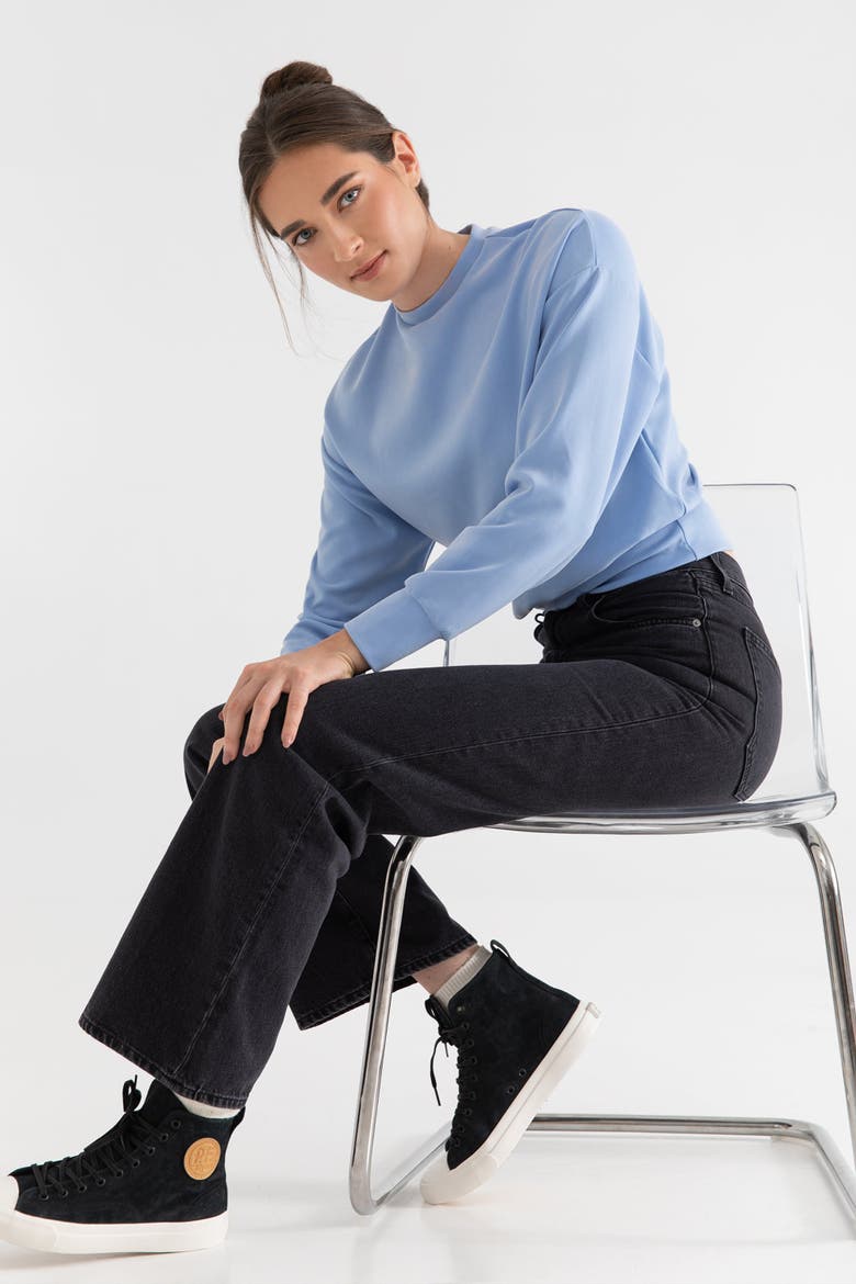 The Cupro Power Pullover Sweatshirt, Alternate, color, SKY