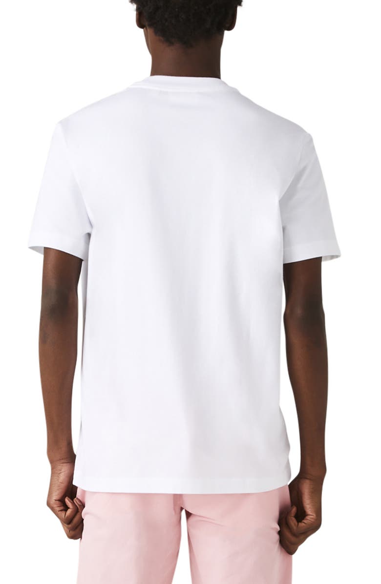 Lacoste Stamp Organic Cotton Graphic Tee, Alternate, color,