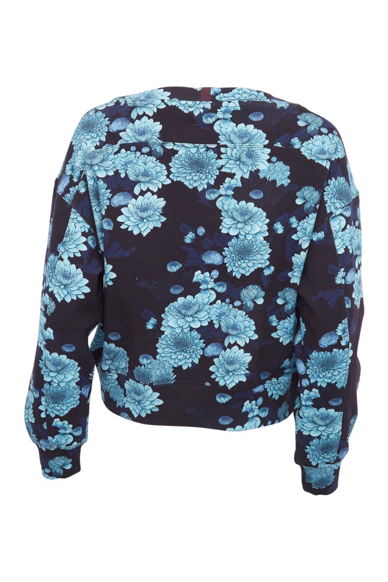 Clara Oversized Brushed Knit Sweatshirt, Alternate, color, Serious Floral Navy