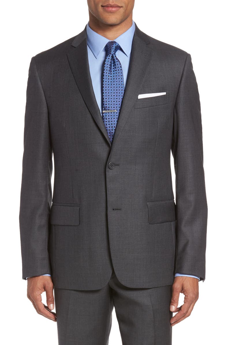 NORDSTROM MEN'S SHOP Classic Fit Solid Wool Suit, Alternate, color, 
