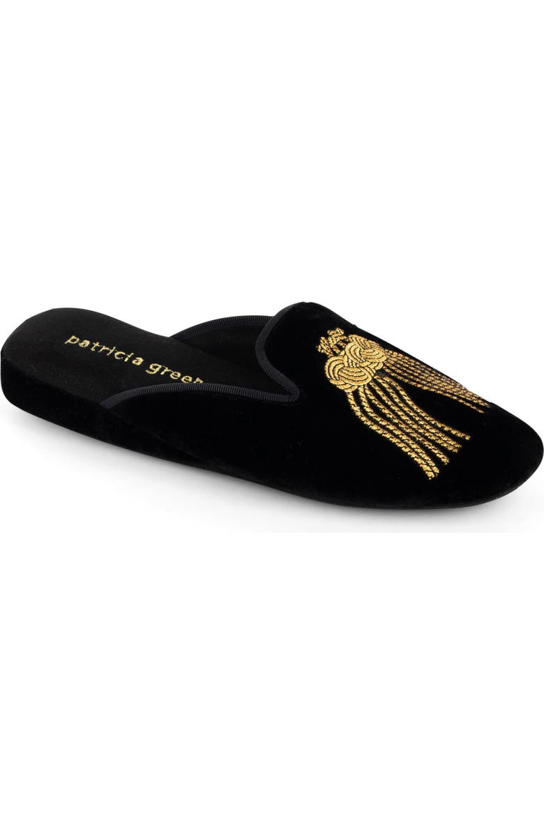 patricia green Victoria Embroidered Tassel Slipper, Main, color,