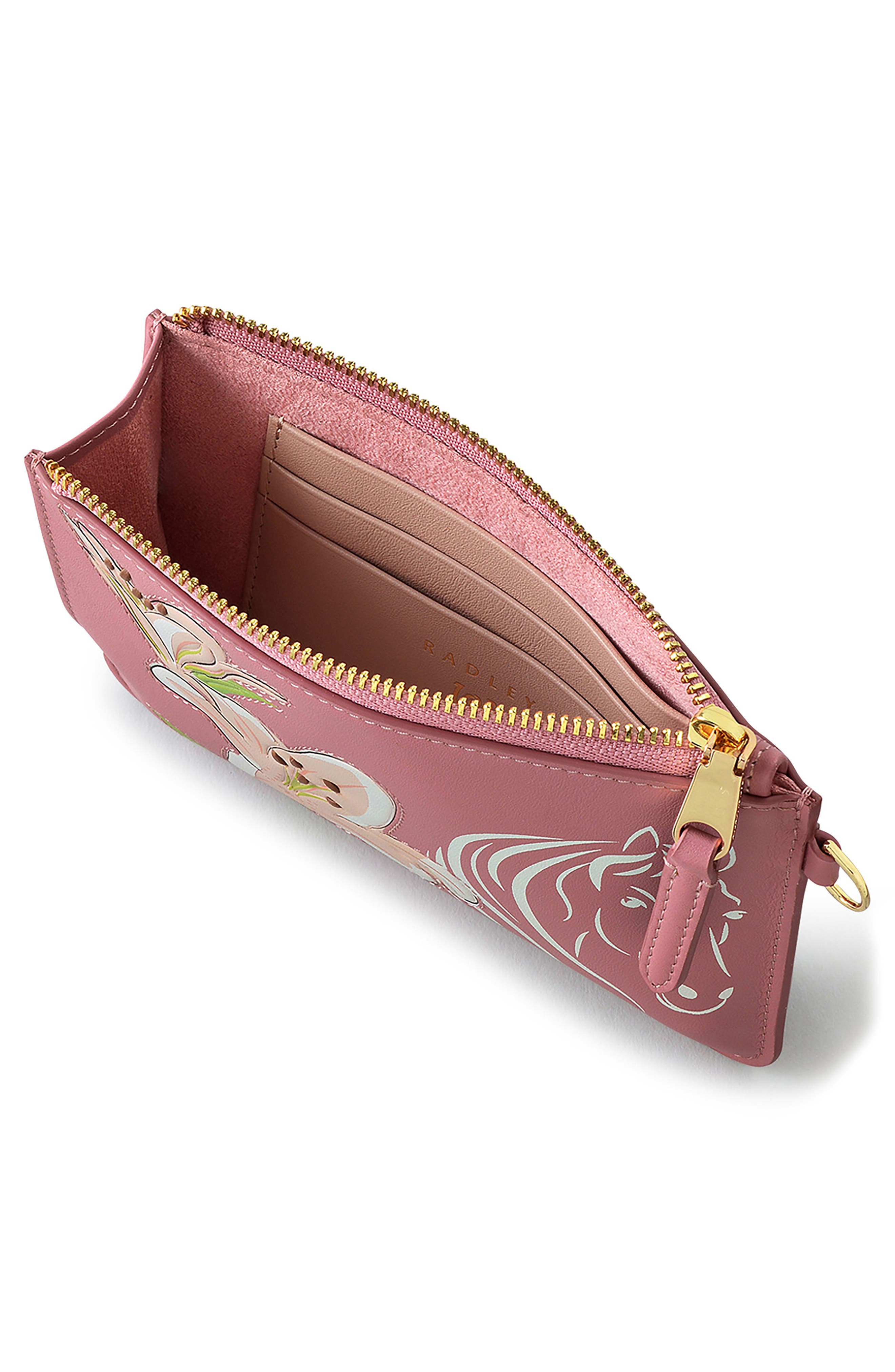 Radley Small Kentucky Derby Zip Wallet, Alternate, color, Sienna Pink