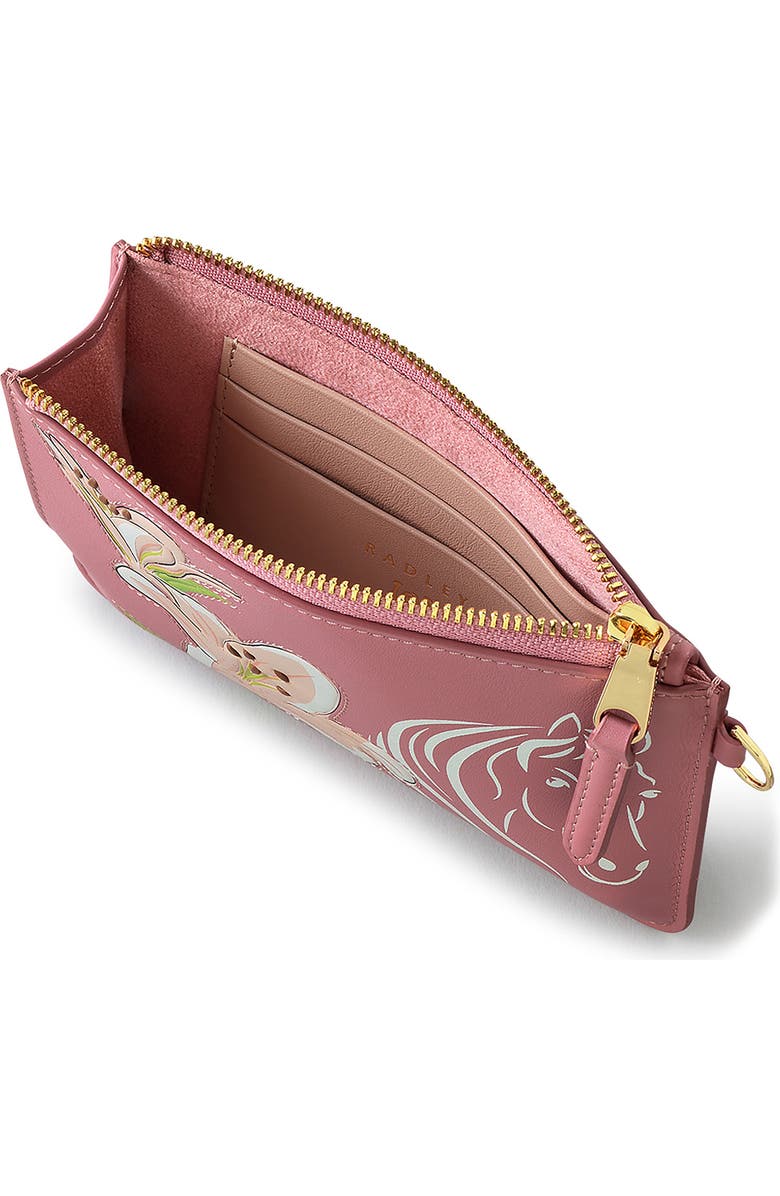 Radley Small Kentucky Derby Zip Wallet, Alternate, color, Sienna Pink