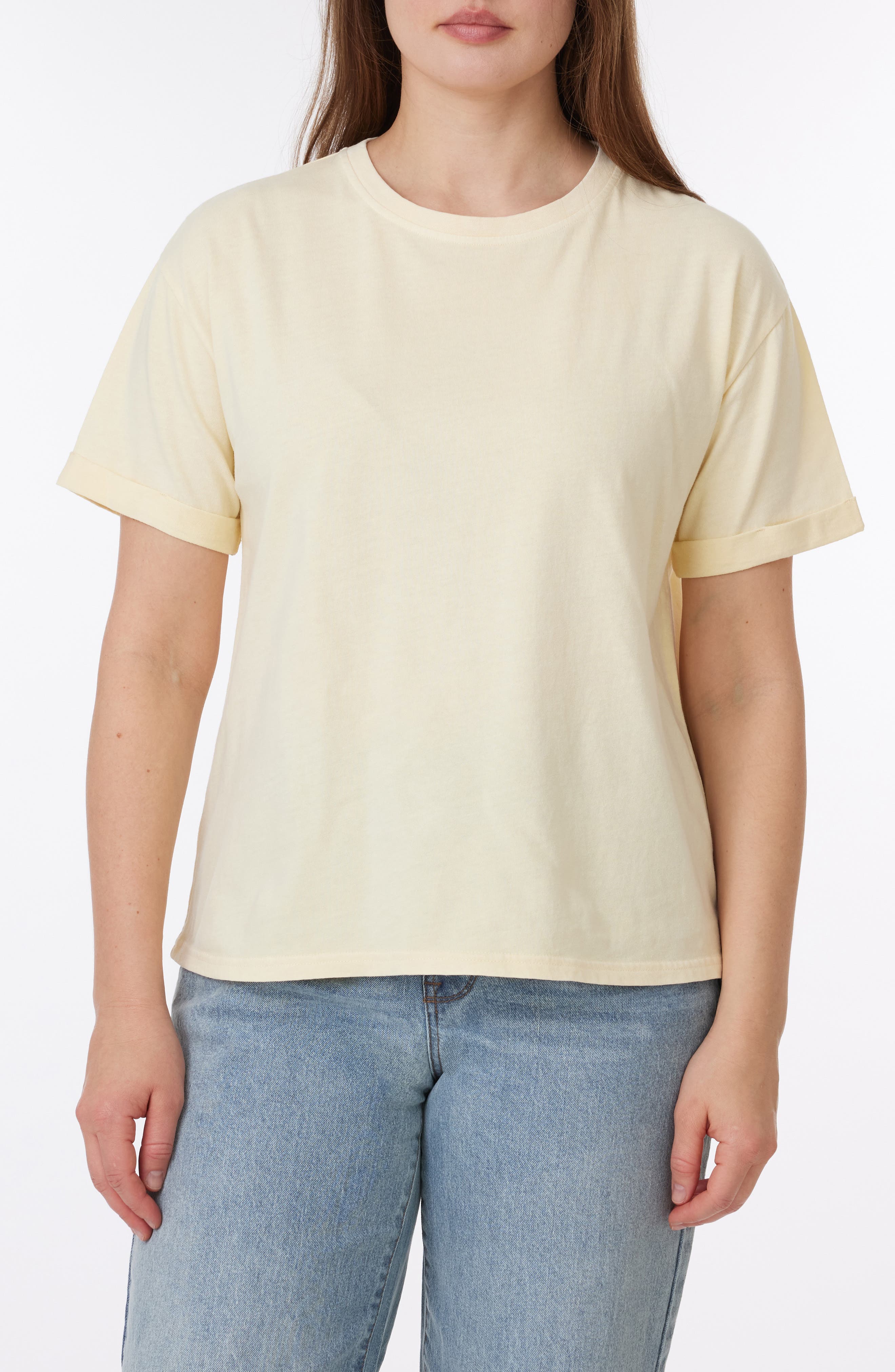 C & C California Melissa Sunwashed Relaxed Cotton T-Shirt