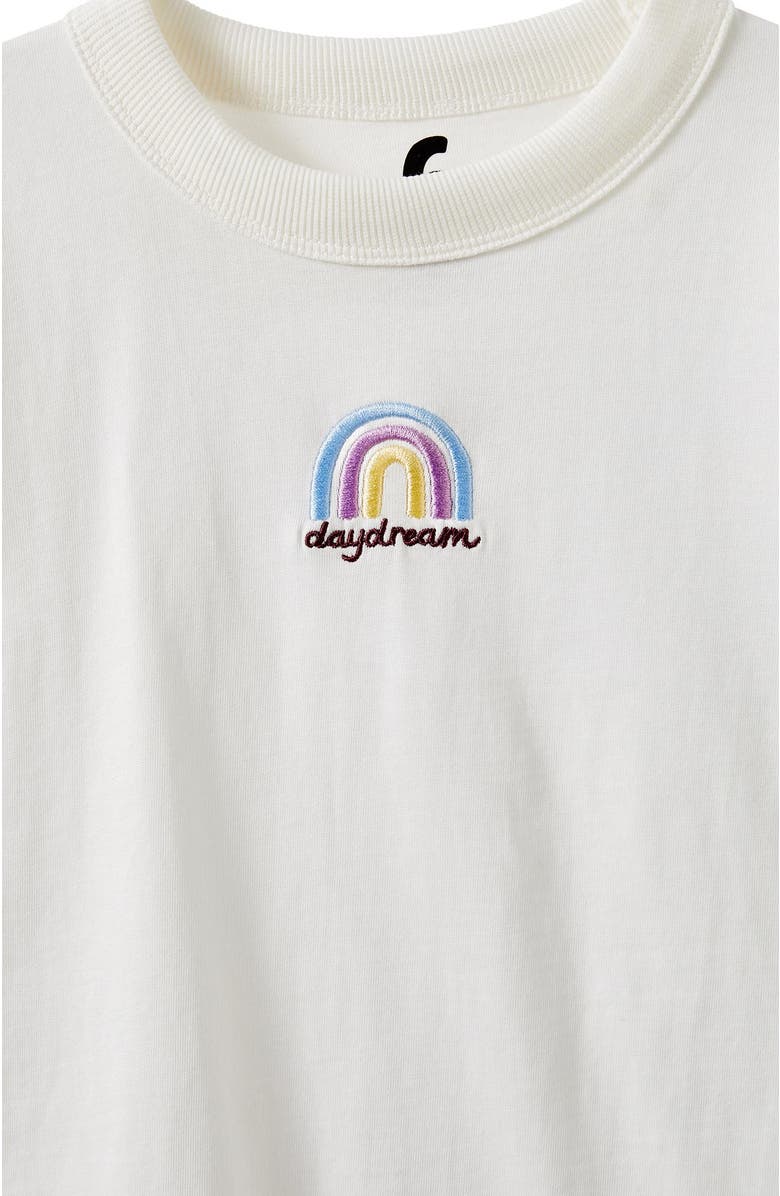 Cotton On Kids Kid's Essential Short Sleeve Graphic Tee, Alternate, color, Vanilla Daydream Rainbow