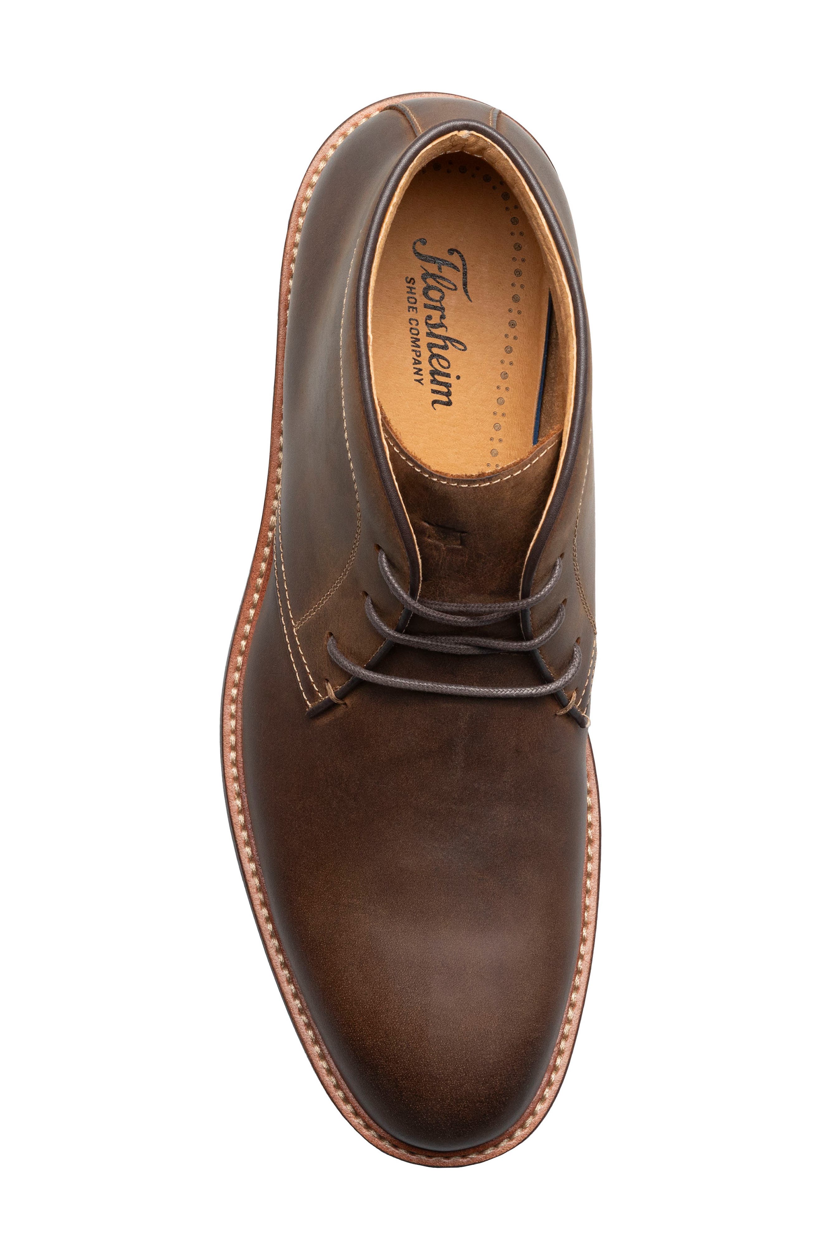 Florsheim Azzano Plain Toe Chukka Boot, Alternate, color, Brown