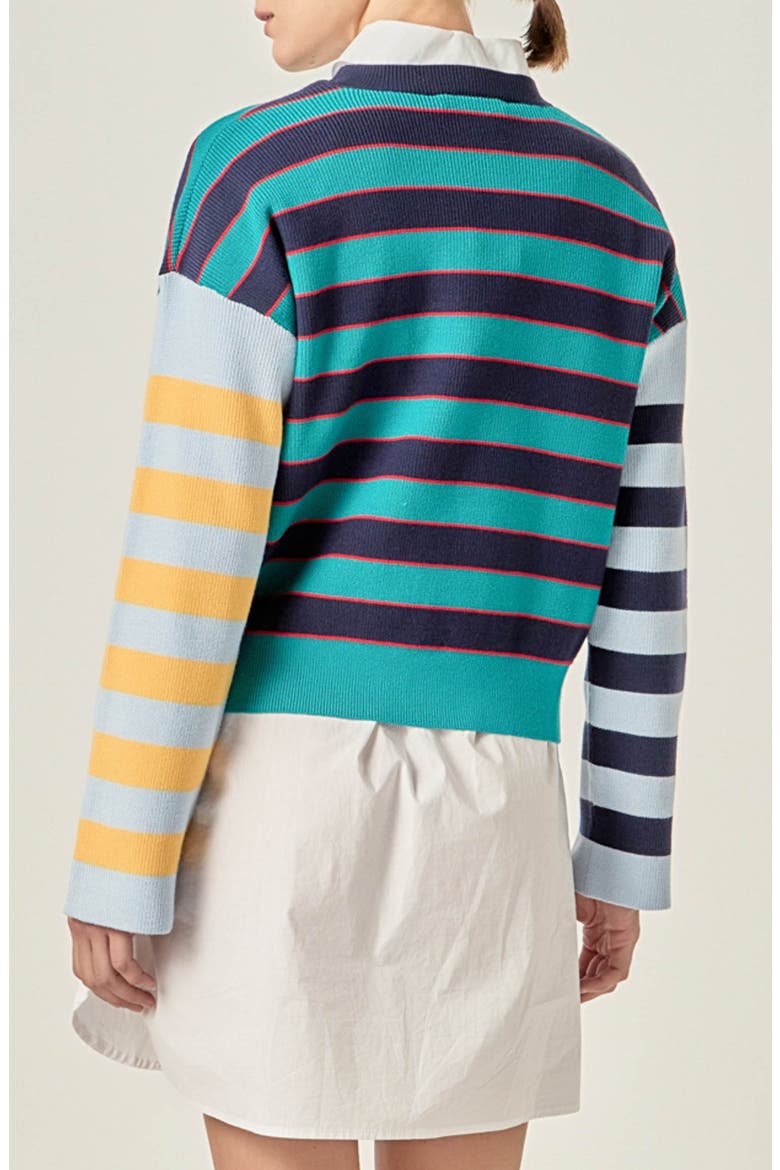 Striped Knit Top, Alternate, color, MULTI