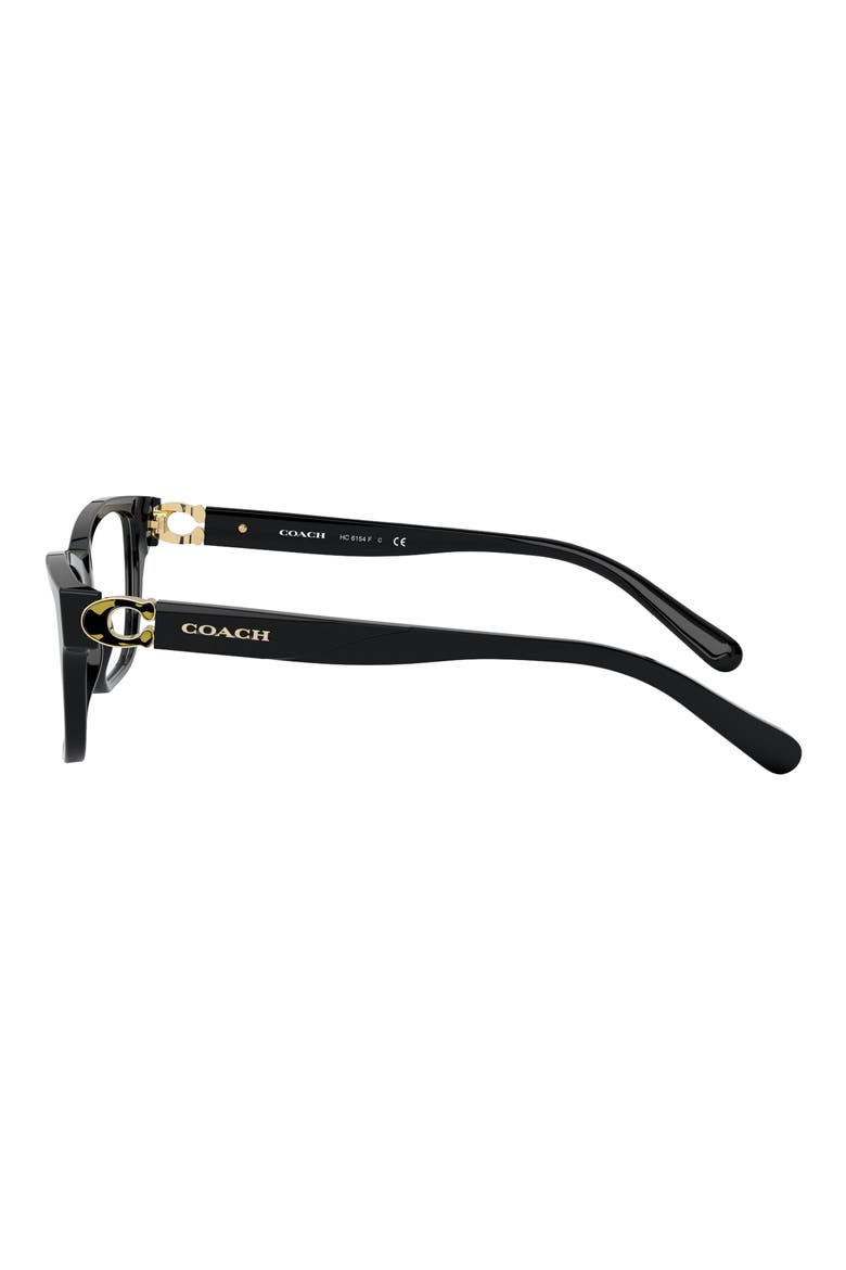 52mm Rectangular Optical Glasses, Alternate, color, BLACK