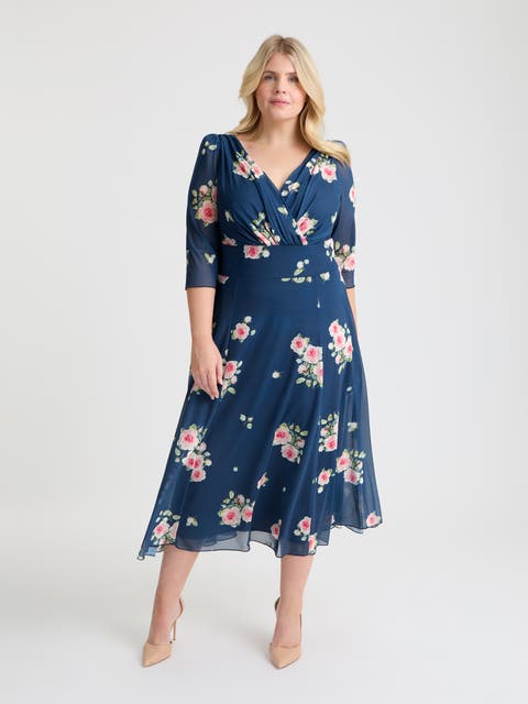 Helena Floral Midi Dress