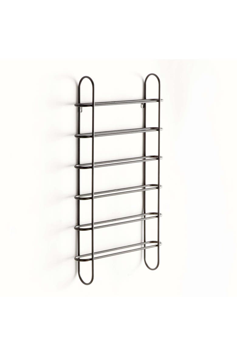Yountville 6-Bottle Wine Rack, Alternate, color, Black