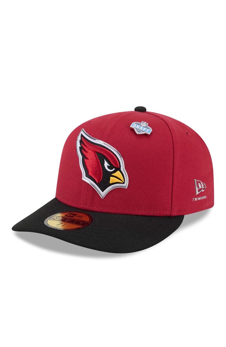 New Era Men's New Era  Cardinal/Black Arizona Cardinals 2026 NFL Draft Pre-Curved 59FIFTY Fitted Hat, Main, color, Cardinal