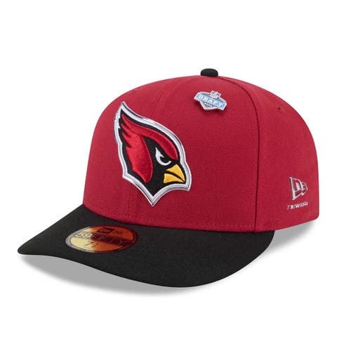 Men's New Era  Cardinal/Black Arizona Cardinals 2026 NFL Draft Pre-Curved 59FIFTY Fitted Hat