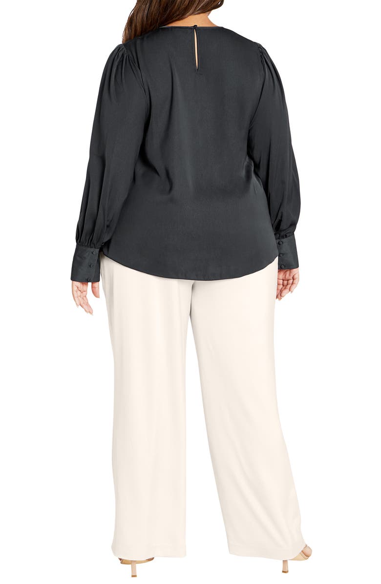 City Chic Aaliyah Puff Shoulder Top, Alternate, color,
