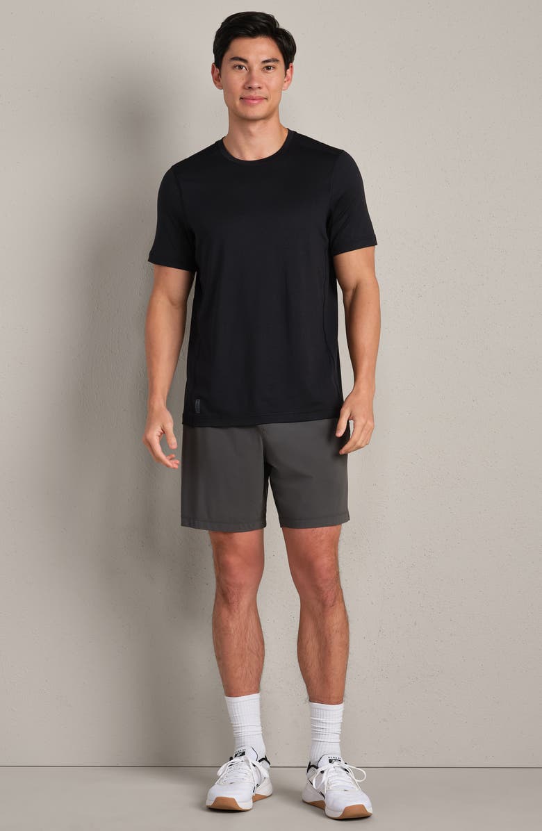 Rhone Invictus V.2 Performance T-Shirt, Alternate, color, Pure Black