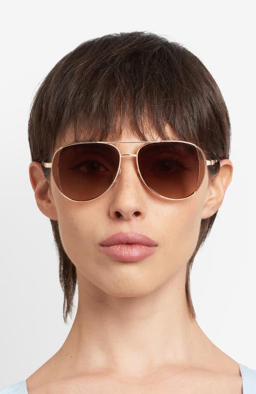 Kate Spade New York Navigator 53mm Aviator Sunglasses In Neutral