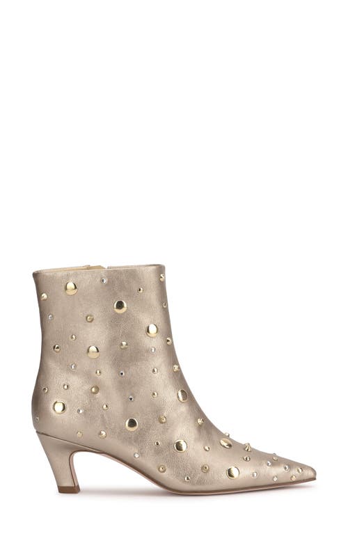 Jessica Simpson Viviana Pointed Toe Bootie In Gold