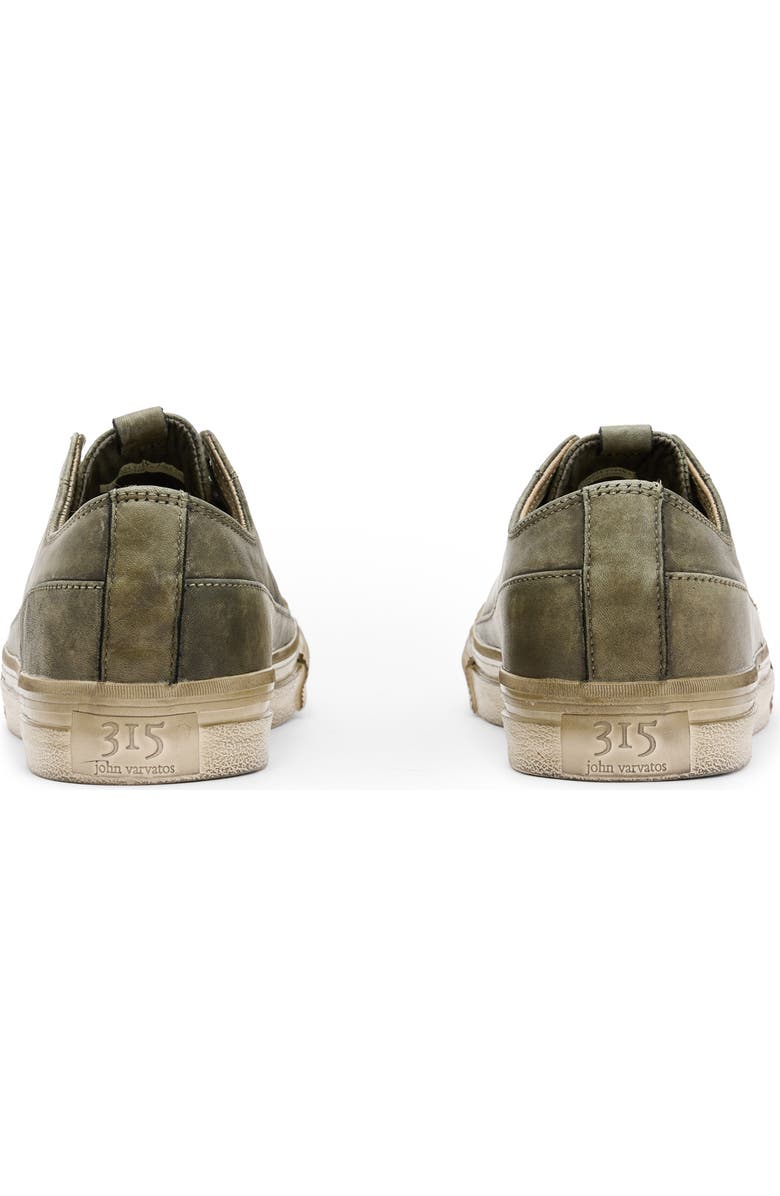John Varvatos Laceless Low Sneaker, Alternate, color, Olive