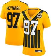 Nike Women's Nike Cameron Heyward Gold Pittsburgh Steelers Alternate 1933 Throwback Game Jersey