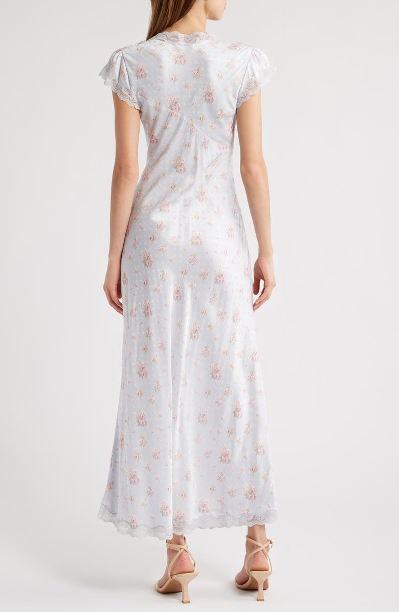 LoveShackFancy Theodore Floral Print Jacquard Dress, Alternate, color,