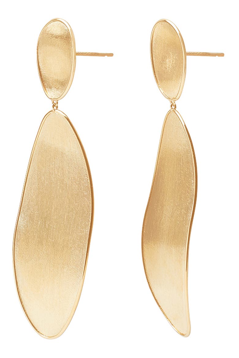 Lunaria Double Drop Earrings, Alternate, color, 18K YELLOW GOLD